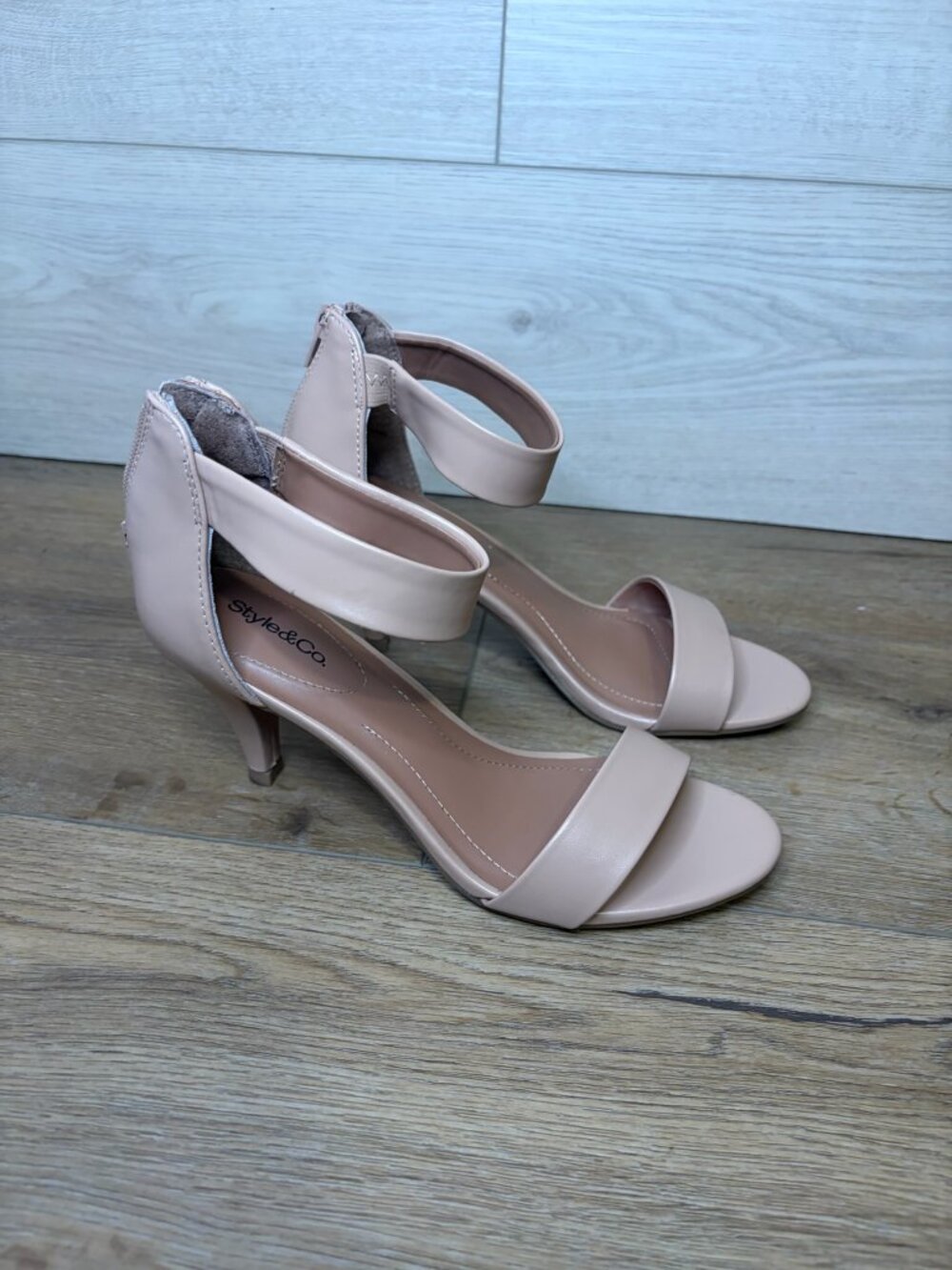 STYLE & CO Womens Pink Padded Payce Round Toe Cone Heel Heeled Sandal 7 M